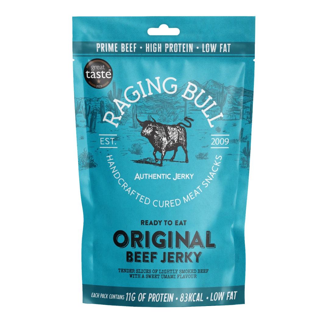 Raging Bull Original Beef Jerky snack pack