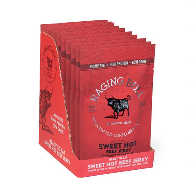 Sweet Hot Beef Jerky – 10 × 28g